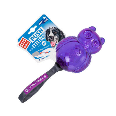 Іграшка для собак Сова з пищалкой що відключається GiGwi Push to Mute