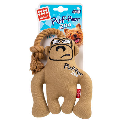 Іграшка для собак Мавпа з пищалкою GiGwi Puffer zoo