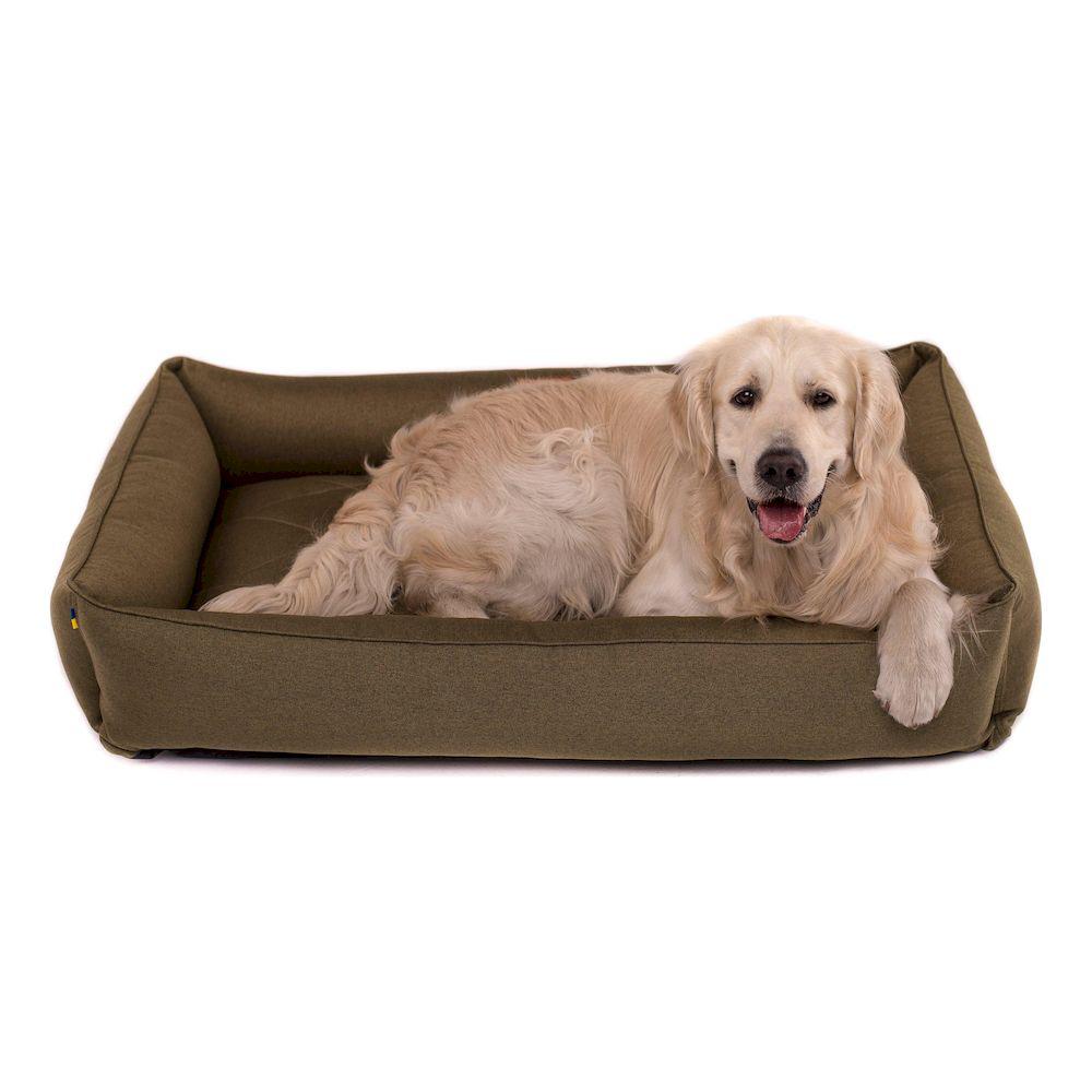 Лежак для собак з посиленою поверхнею Sofa Olive Оливковий
