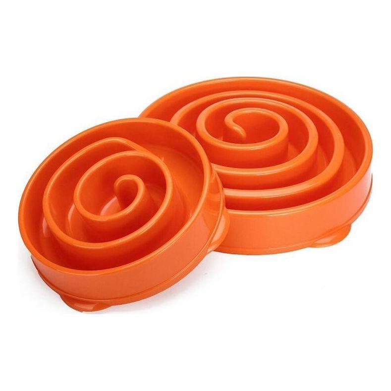 Миска-лабіринт для повільного годування для собак Fun Feeder Slo Bowl Помаранчева