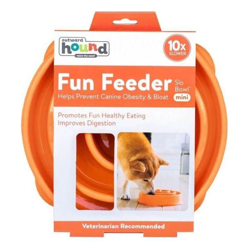 Миска-лабіринт для повільного годування для собак Fun Feeder Slo Bowl Помаранчева
