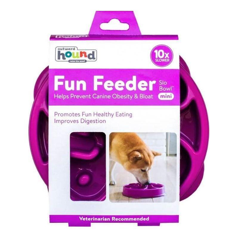 Миска-лабіринт для повільного годування для собак Fun Feeder Фіолетова