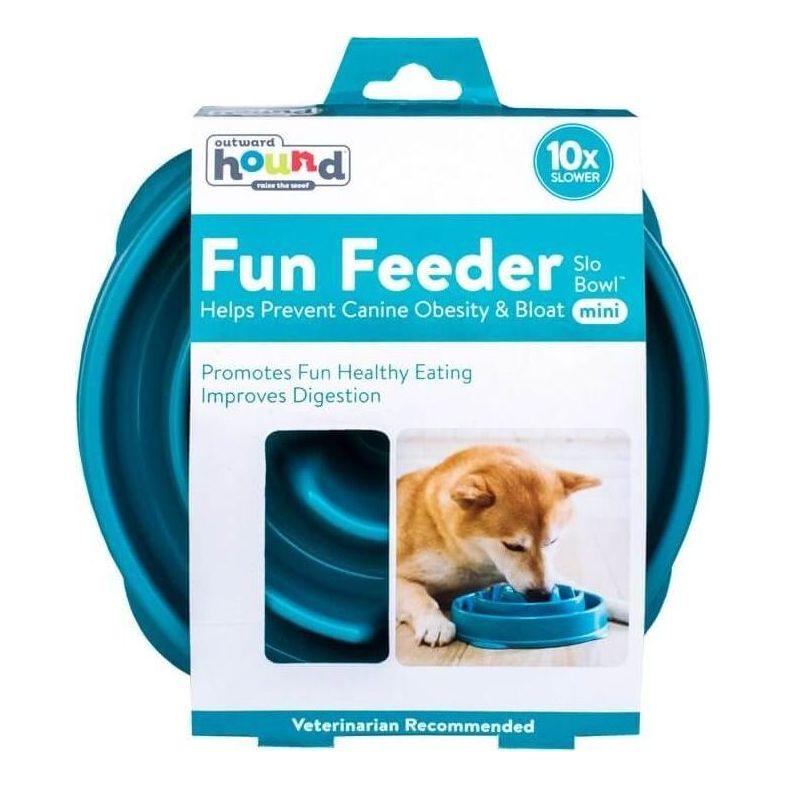 Миска-лабіринт для повільного годування для собак Fun Feeder Синя