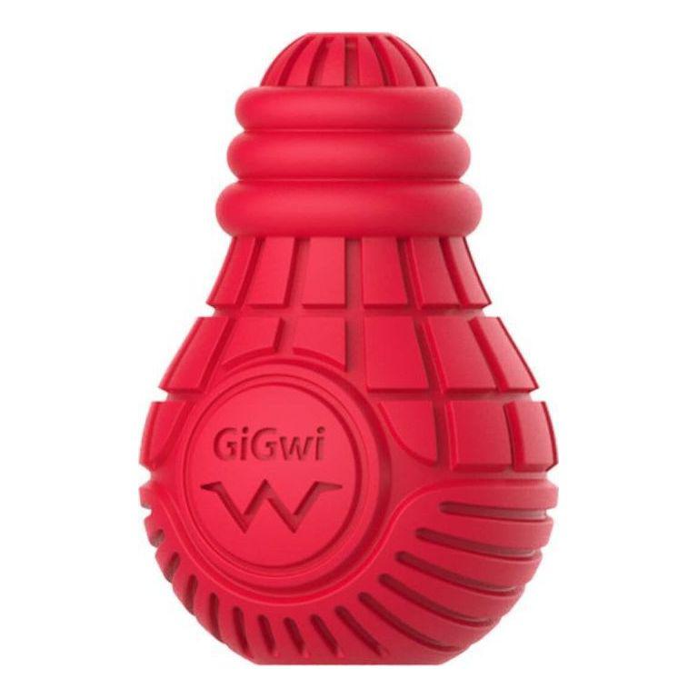 Іграшка для cобак GiGwi Bulb гумова лампочка червона, 11 см