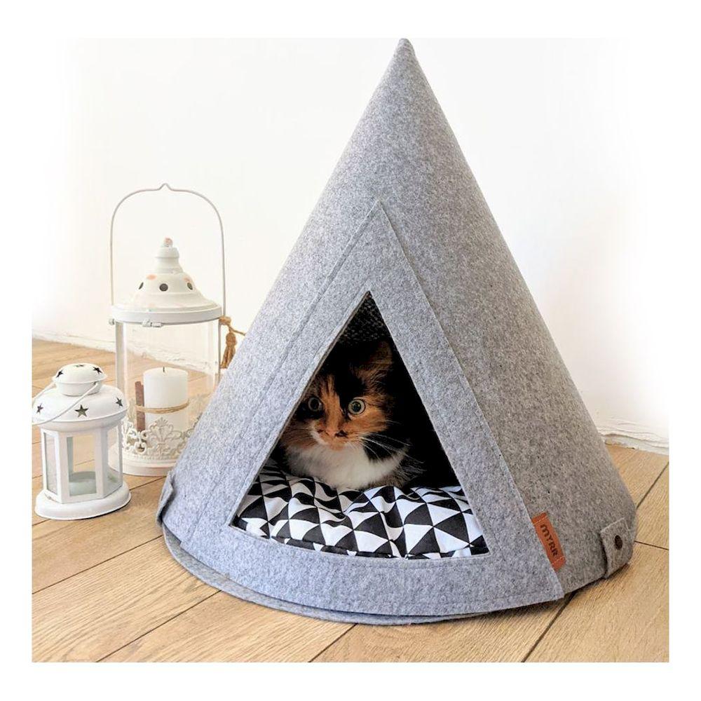 Будиночок із повсті для кота «Everest» з подушкою «Geometry»